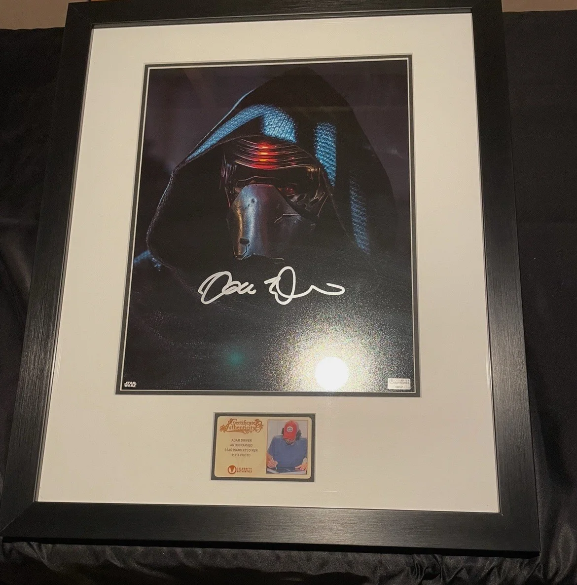 Adam Driver — Adam Driver Star Wars Kylo Ren 11x14 Framed Signed Photo Celebrity Authentics