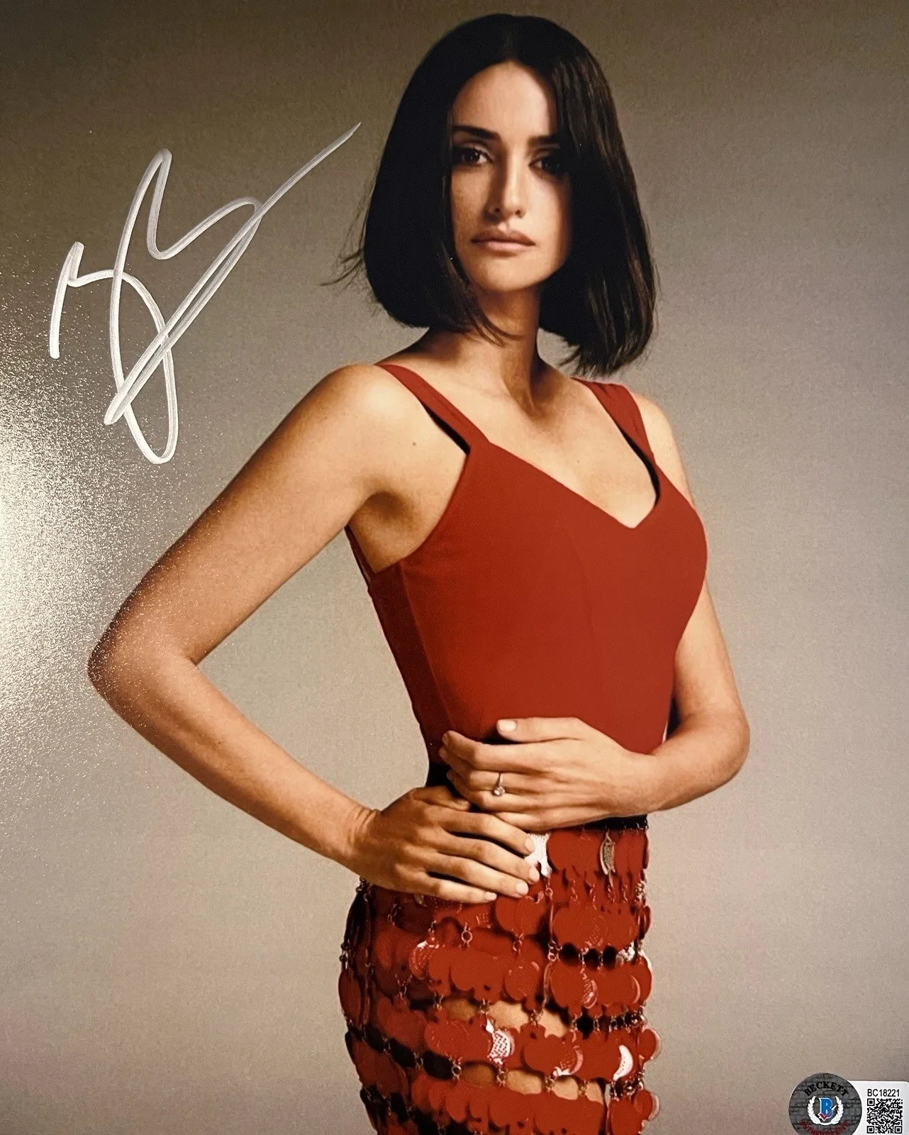 Penelope Cruz — Penelope Cruz signed photo Beckett COA Vanilla Sky Pirates Of The Caribbean, изображение 2