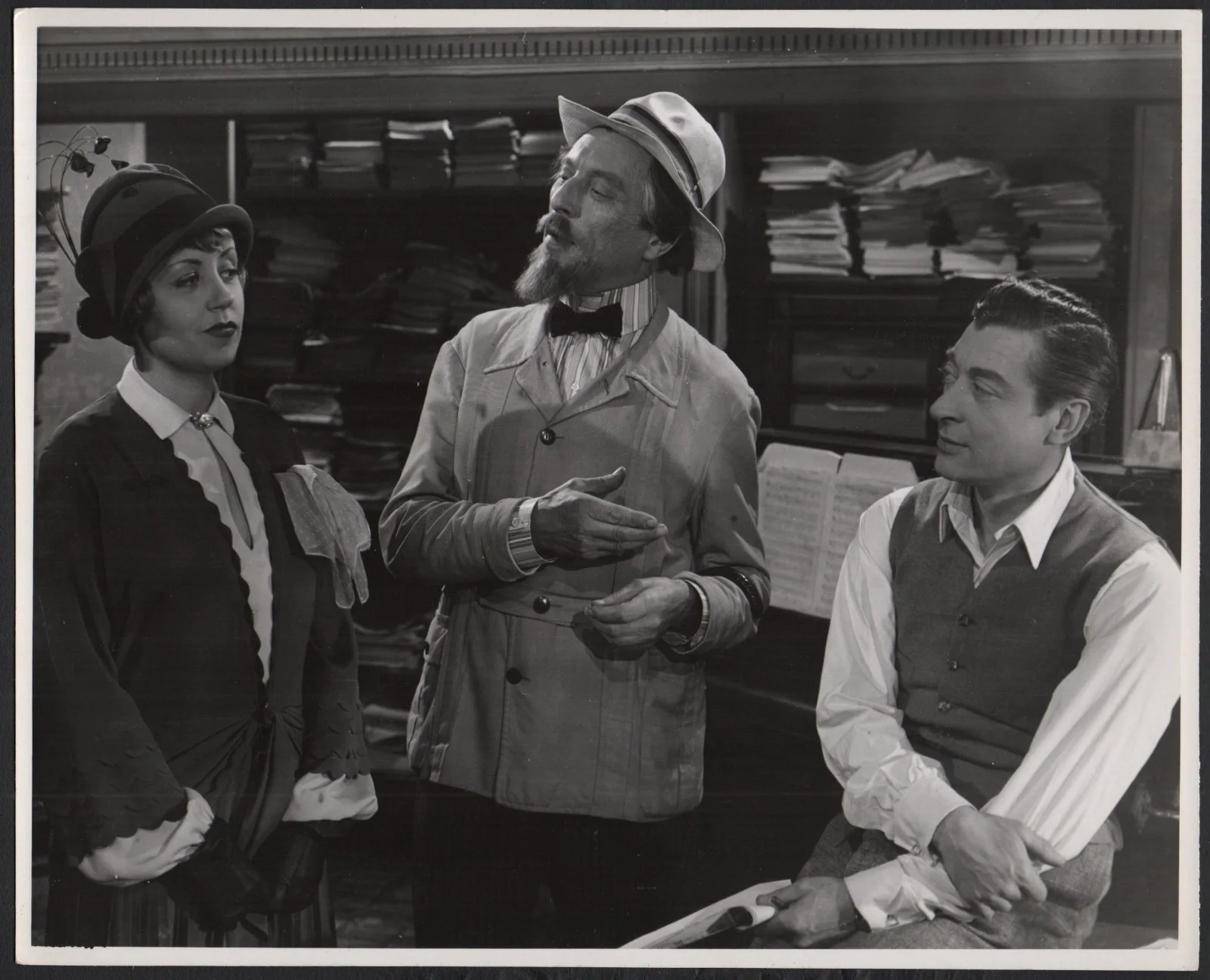 LADY PANAME 1950 Louis Jouvet, Suzy Delair, Henri Guisol 2 10x8 STILLS, изображение 3
