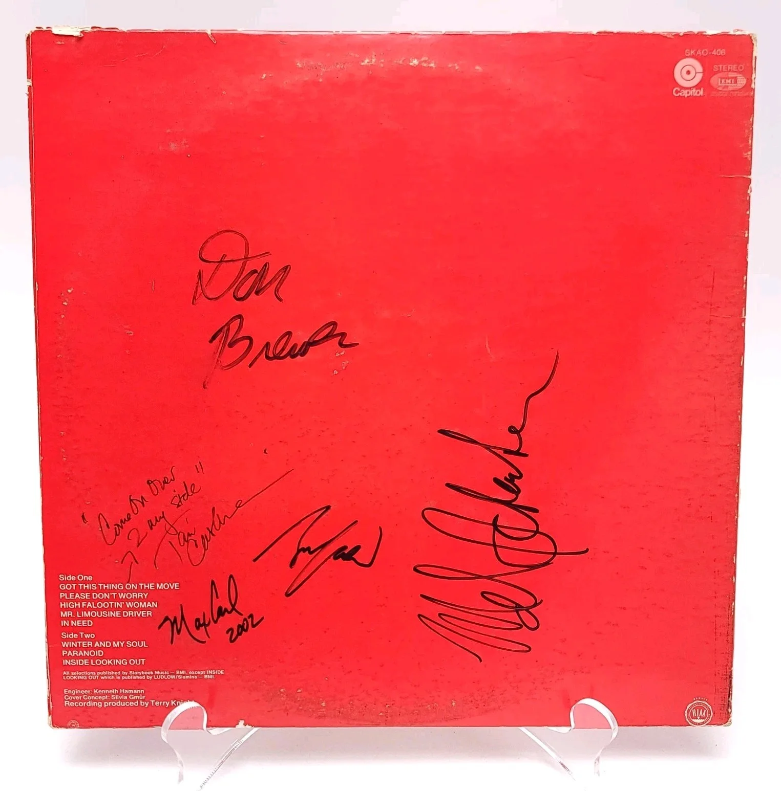 Grand Funk Railroad "Grand Funk" Vinyl - Autographed Signed Album, изображение 3