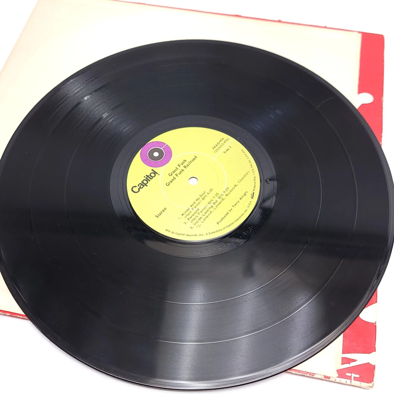 Grand Funk Railroad "Grand Funk" Vinyl - Autographed Signed Album, изображение 4