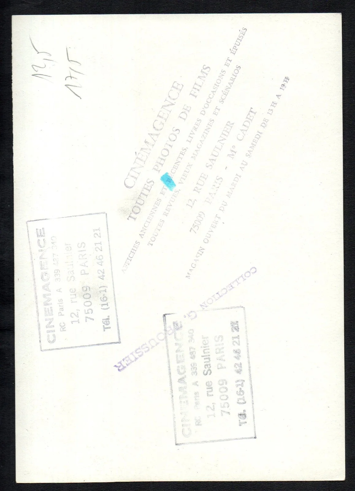 JOUR DE FETE 1949 Jacques Tati postman 5x7 STILL, image 2