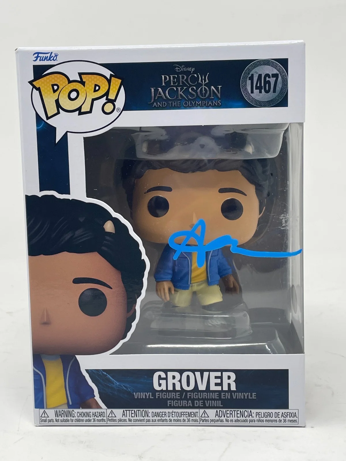 Aryan Simhadri — Aryan Simhadri Signed Percy Jackson and the Olympians Grover 1467 Funko Pop ACOA, image 3