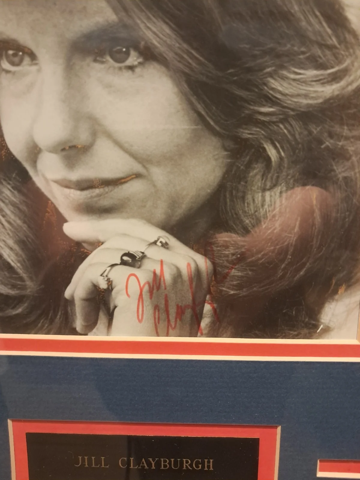 Jill Clayburgh — Jill Clayburgh autographed framed photograph Original Signed Movies, изображение 2
