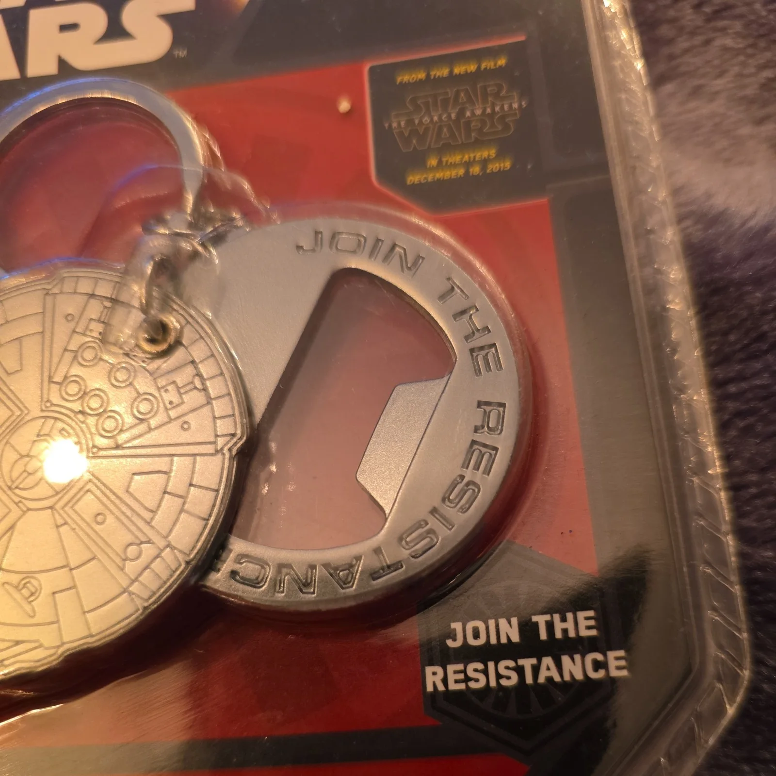 Star Wars The Force Awakens Millennium Falcon Bottle Opener Metal NEW, изображение 4