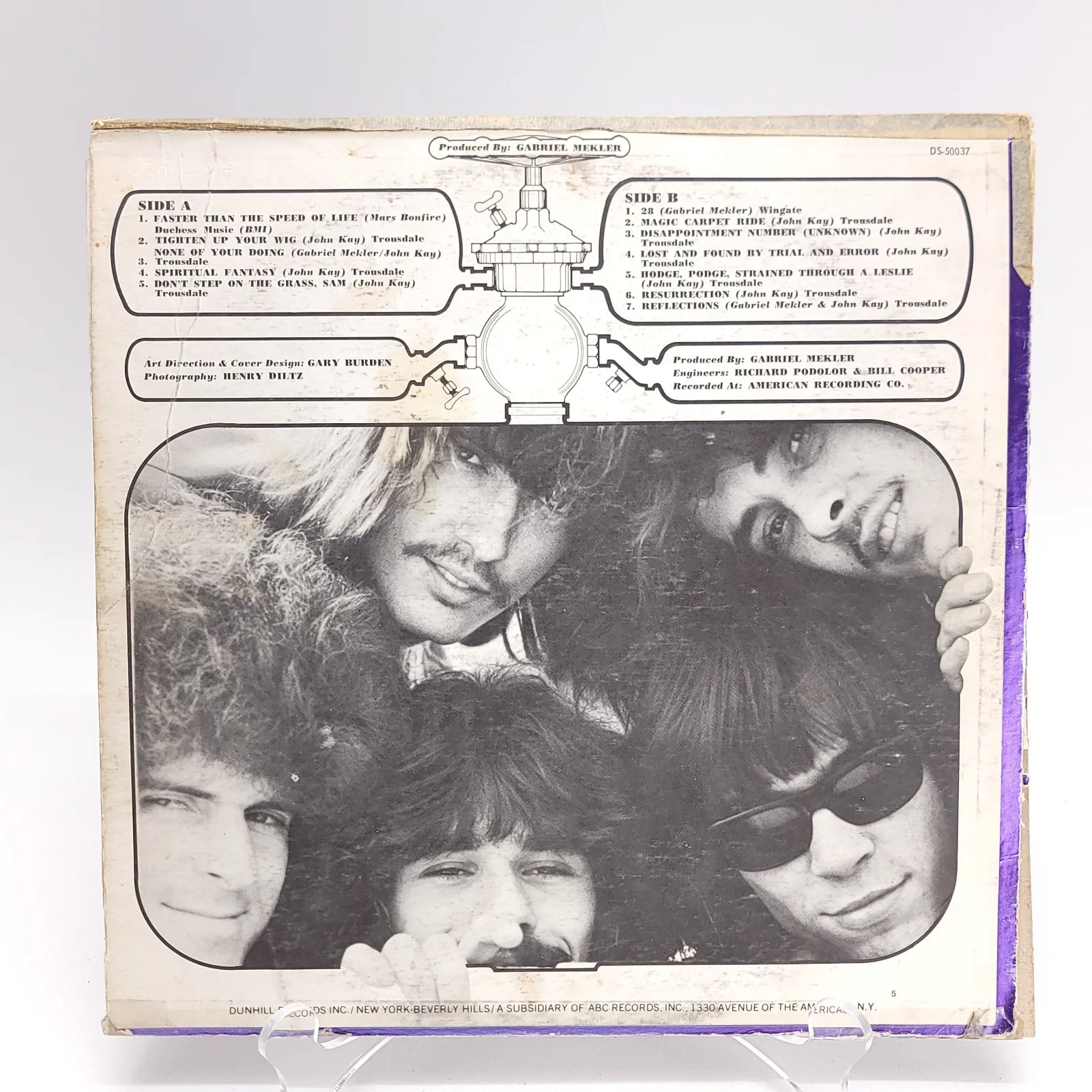 STEPPENWOLF Vinyl Record THE SECOND John Kay Signed Album, image 4