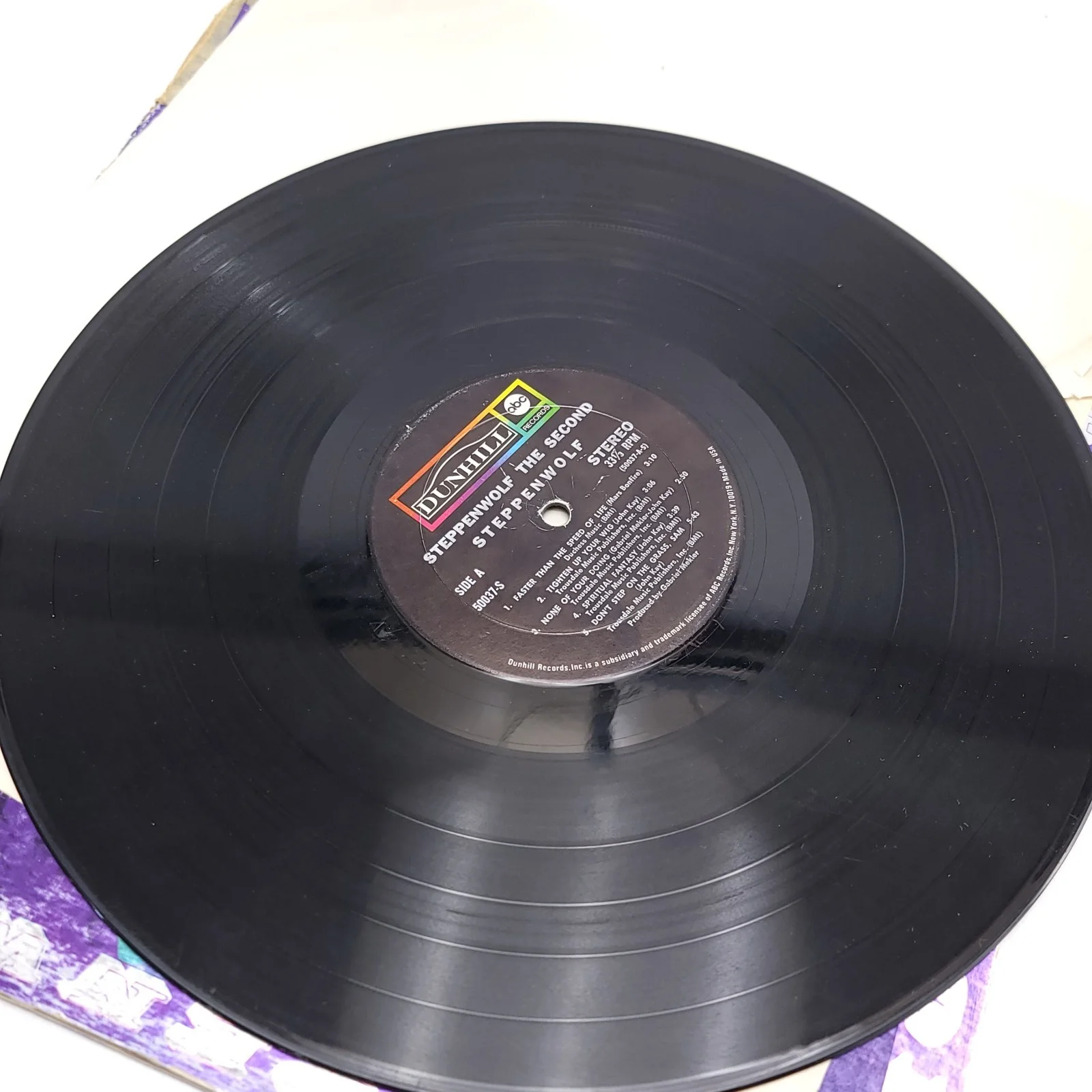 STEPPENWOLF Vinyl Record THE SECOND John Kay Signed Album, image 5