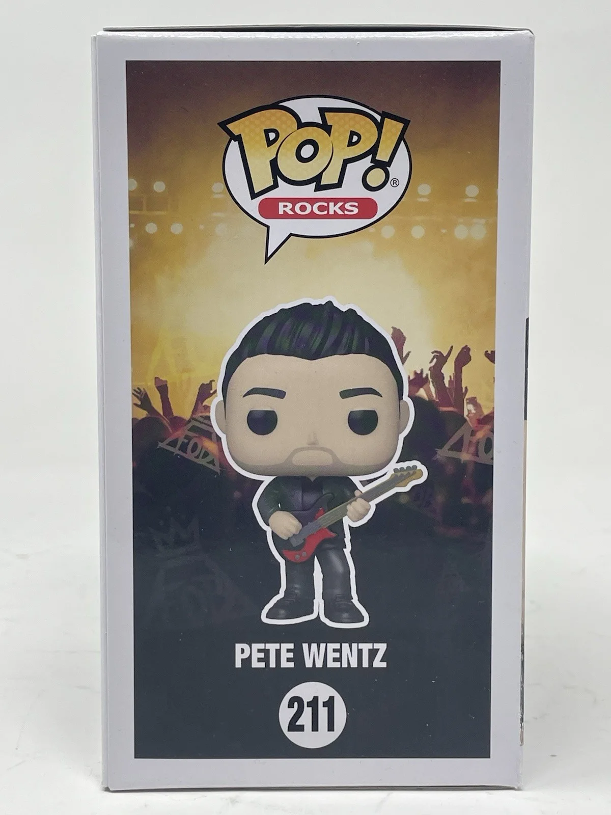 Pete Wentz Fall Out Boy Signed Autograph Funko Pop Rocks Figure #211 Beckett COA, image 4
