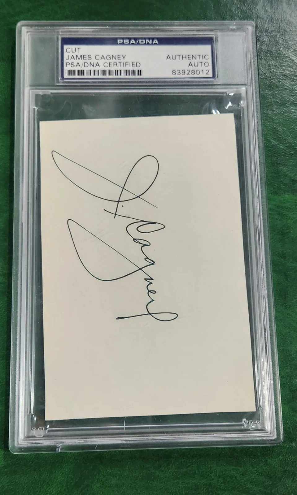 James Cagney — Certified JAMES CAGNEY (1899-1986) autograph cut signed PSA/DNA, image 2