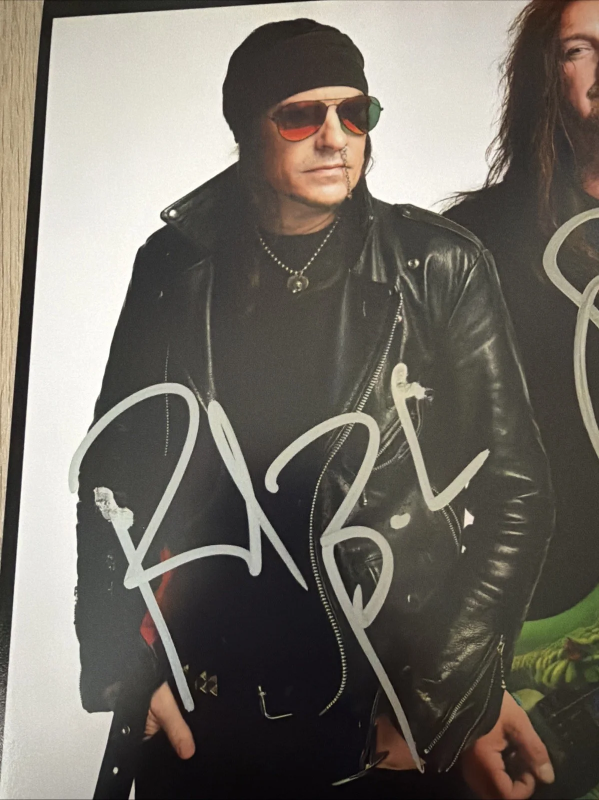 Skid Row signed 8x10 Snake Sabo and Rachel Bolan JSA Authentication Autograph, image 4