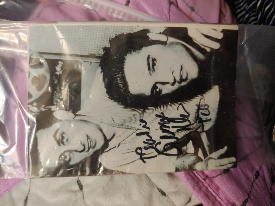 George Klein — Elvis and George Klein photo signed by George Klein 3 x 5, изображение 3