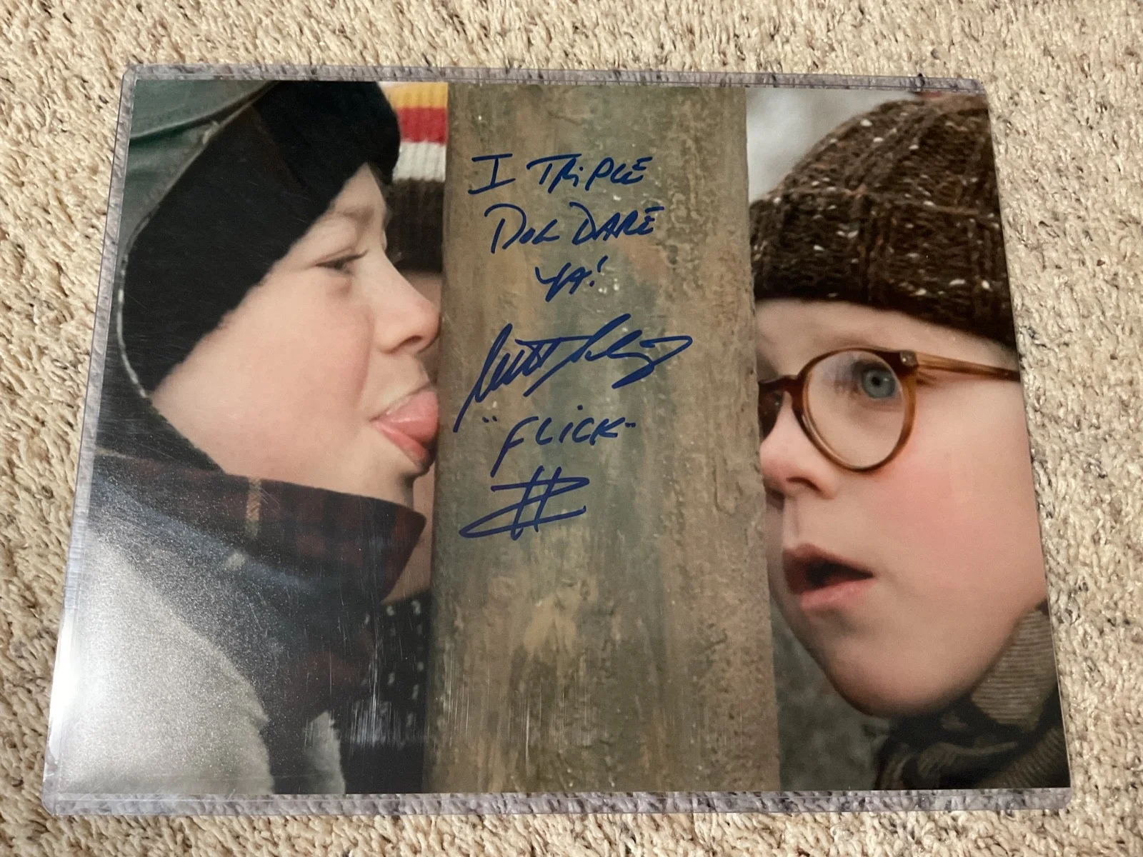 Scott Schwartz — Scott Schwartz "Flick" Signed 16x20 Photo A Christmas Story
