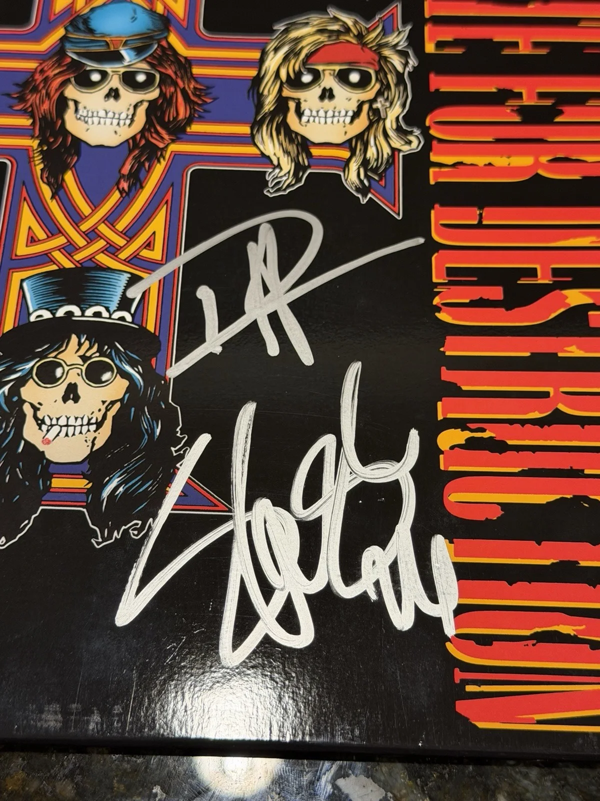 Guns N’ Roses Signed Vinyl - Appetite For Destruction - Autographed LP, изображение 2