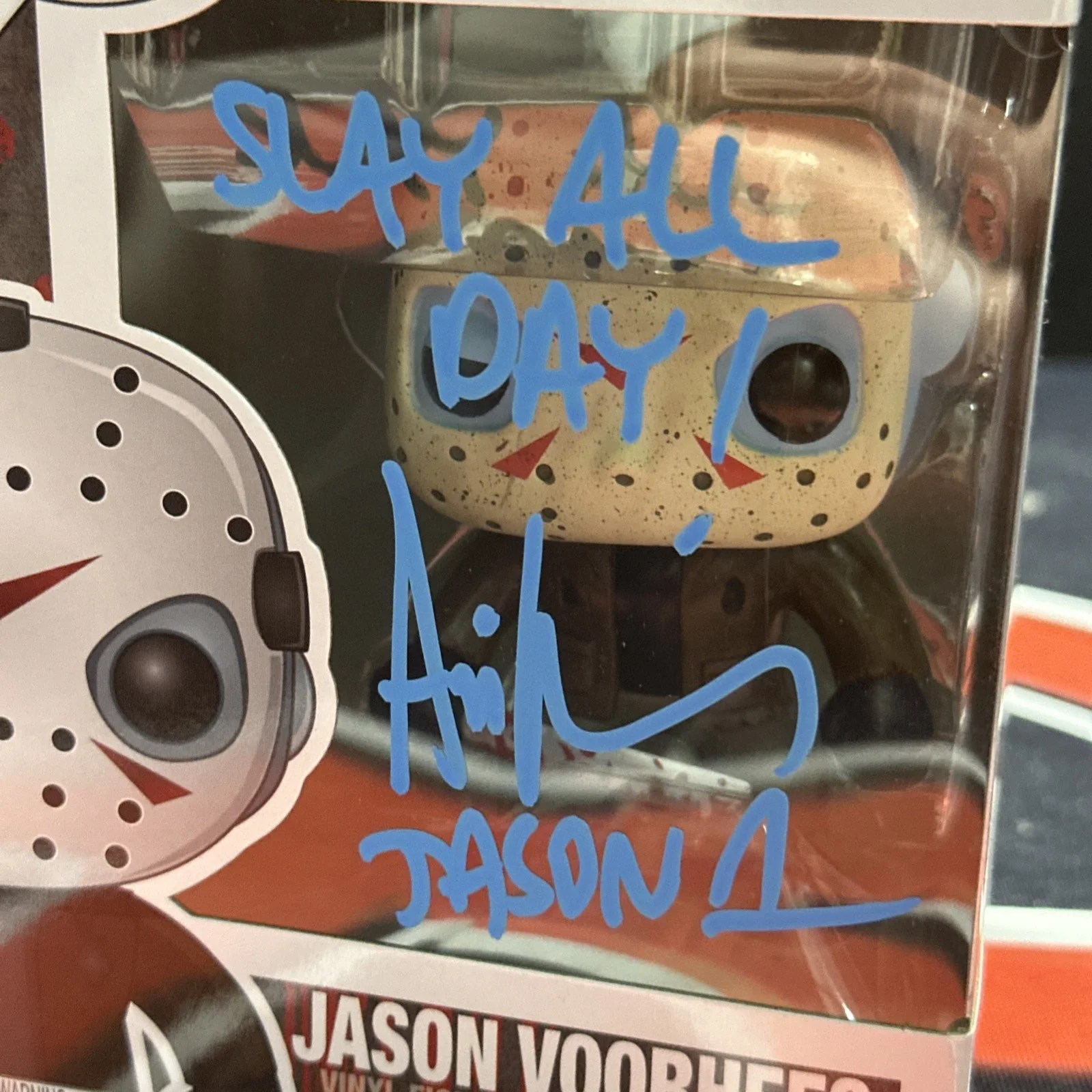Ari Lehman Signed Friday The 13th Inscribed Jason Voorhees Funko Pop Beckett BAS, изображение 2