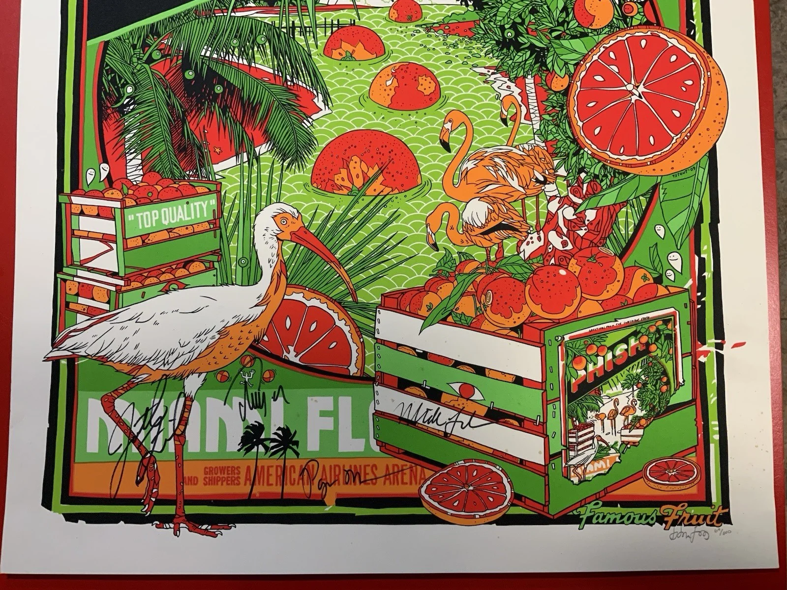 PHISH Rare Autographed 2009 New Years Official Concert Poster Signed By Band #69, image 3