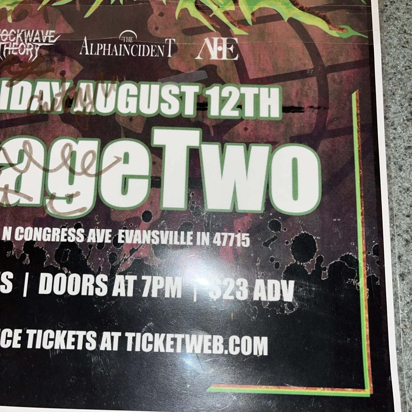 ❤️ATTILA ORIGINAL AUTOGRAPHED BAND POSTER 2022 SHOCKWAVE THEORY CHRIS FRONZAK, image 4