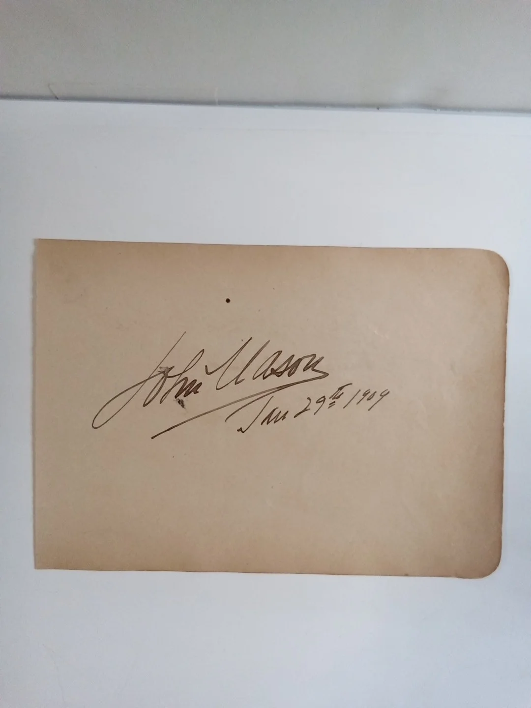 Francis Wilson & John Mason Signed Paper Broadway Actor Equigy Founder JSA, image 4