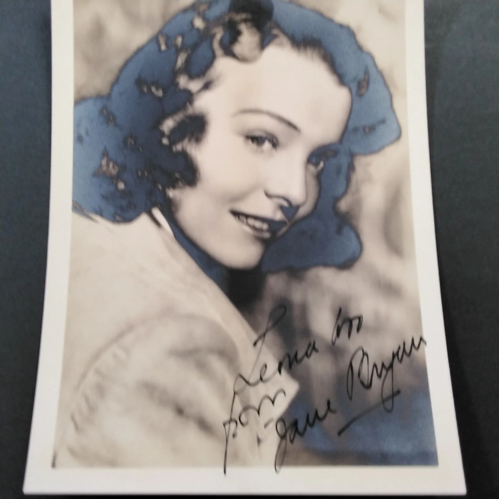 Jane Wyman SIGNED DW Photo Film Actress Falcon Crest The Yearling Johnny Belinda, изображение 2