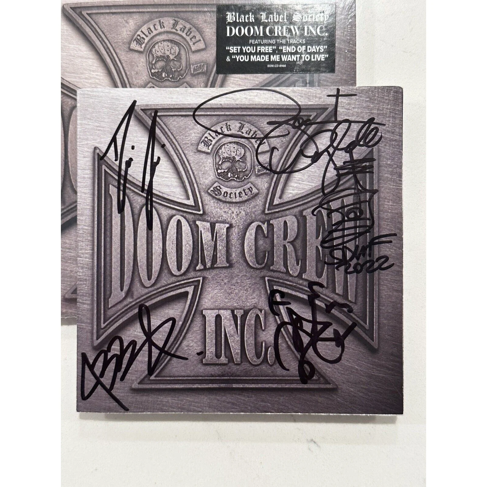 Black Label Society Autographed Doom Crew Inc. CD SIGNED ACOA COA #1, image 4