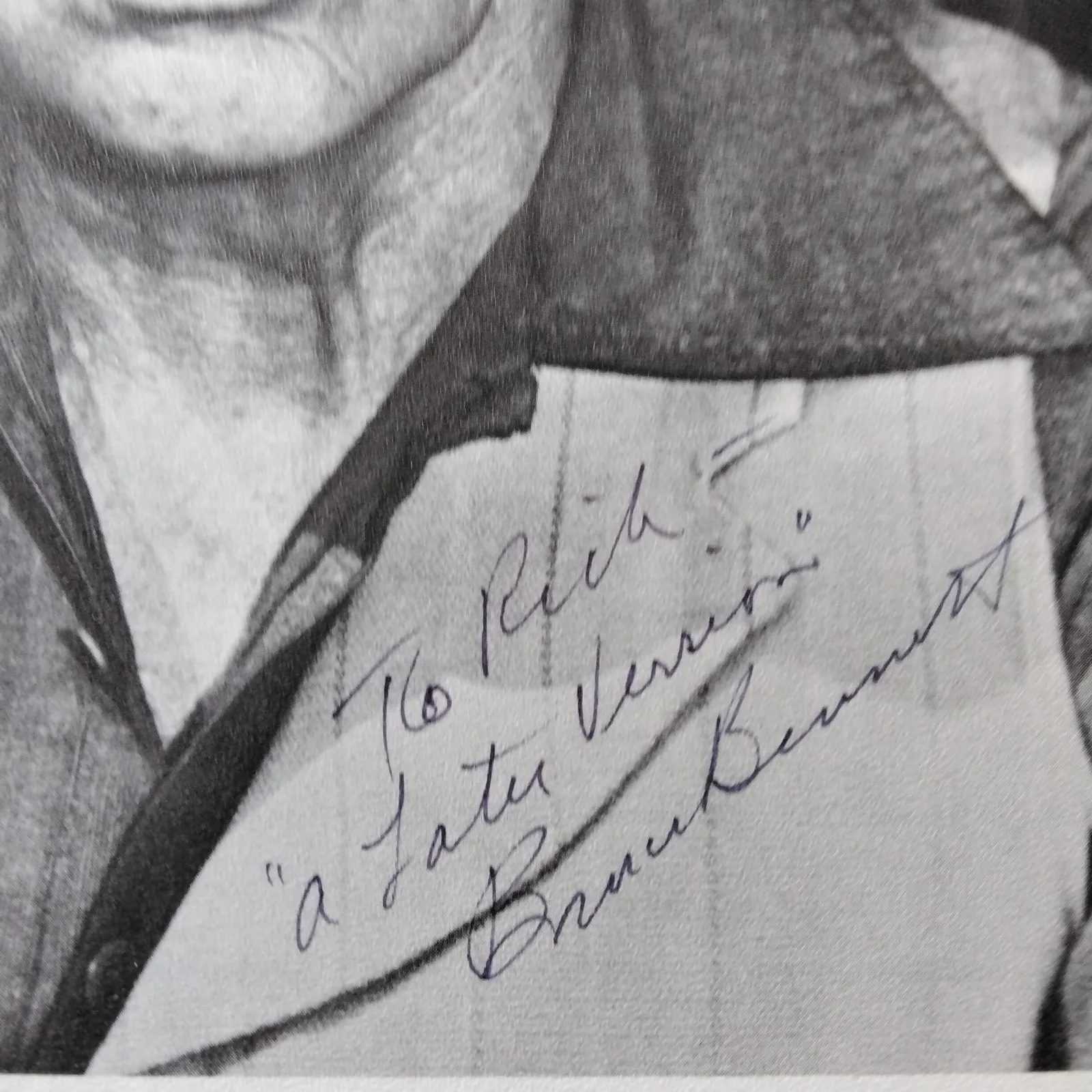 Bruce Bennett Signed Photo 40s Movie TV Actor Trazan Midred Pierce Dark Passage, изображение 4