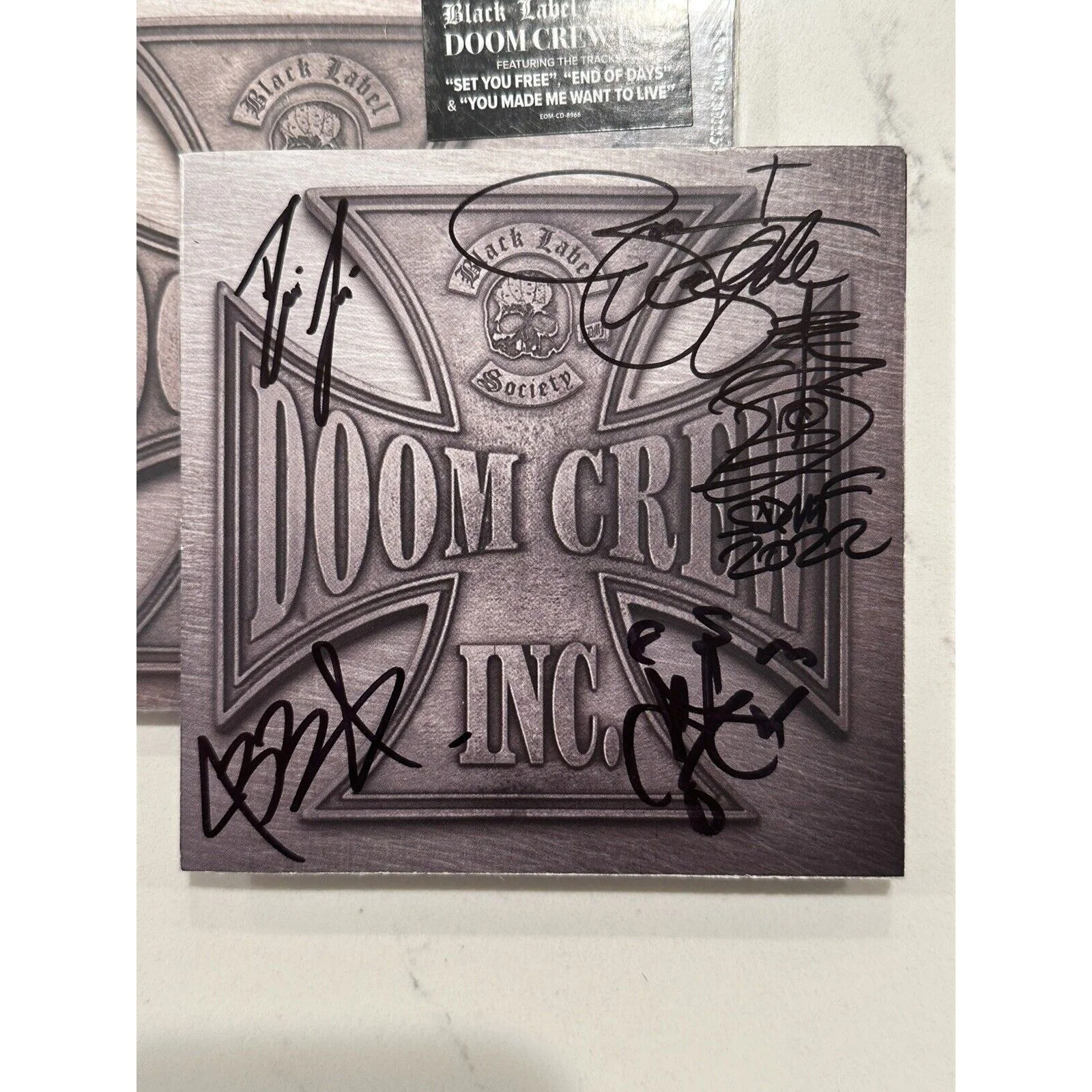 Black Label Society Autographed Doom Crew Inc. CD SIGNED ACOA COA #2, image 3