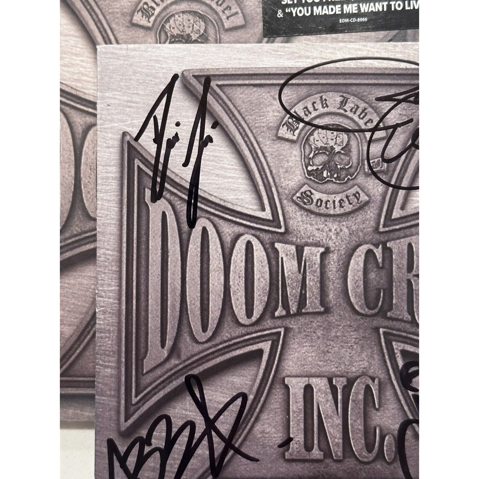 Black Label Society Autographed Doom Crew Inc. CD SIGNED ACOA COA #2, image 4