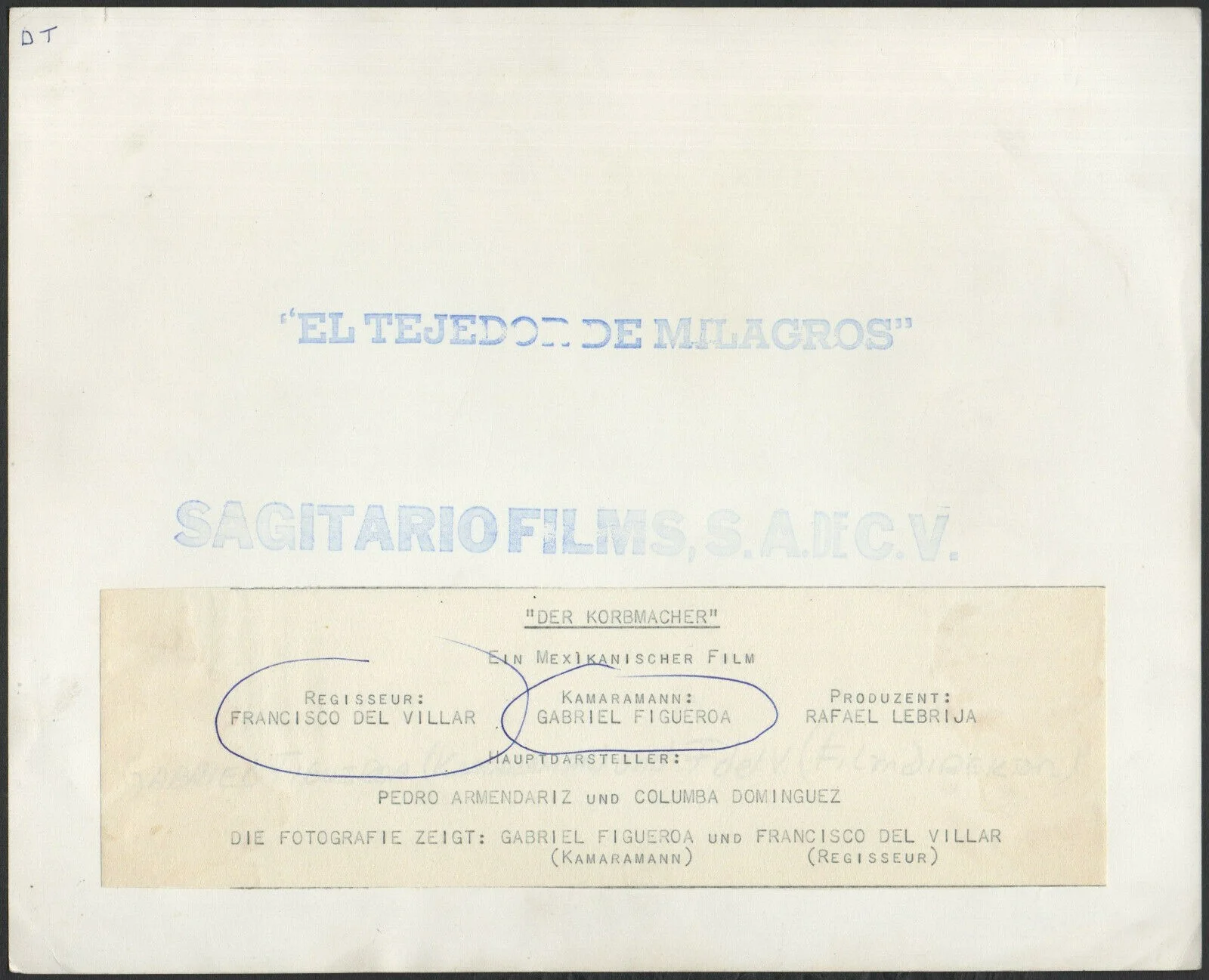 EL TEJEDOR DE MILAGROS 1962 Francisco del Villar, Gabriel Figueroa STILL, image 2