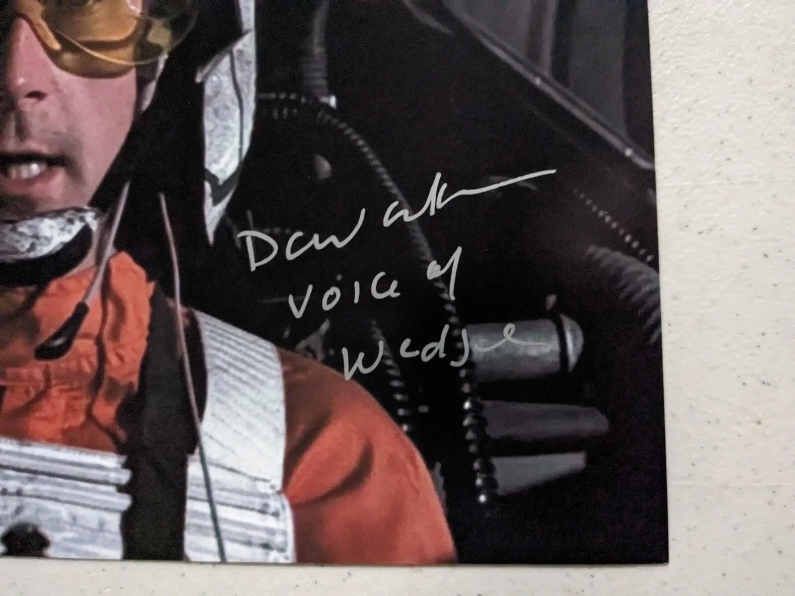 Chris Parsons — DAVID ANKRUM signed 8x10 PHOTO Voice of Wedge Star Wars Autograph JSA COA B, image 2