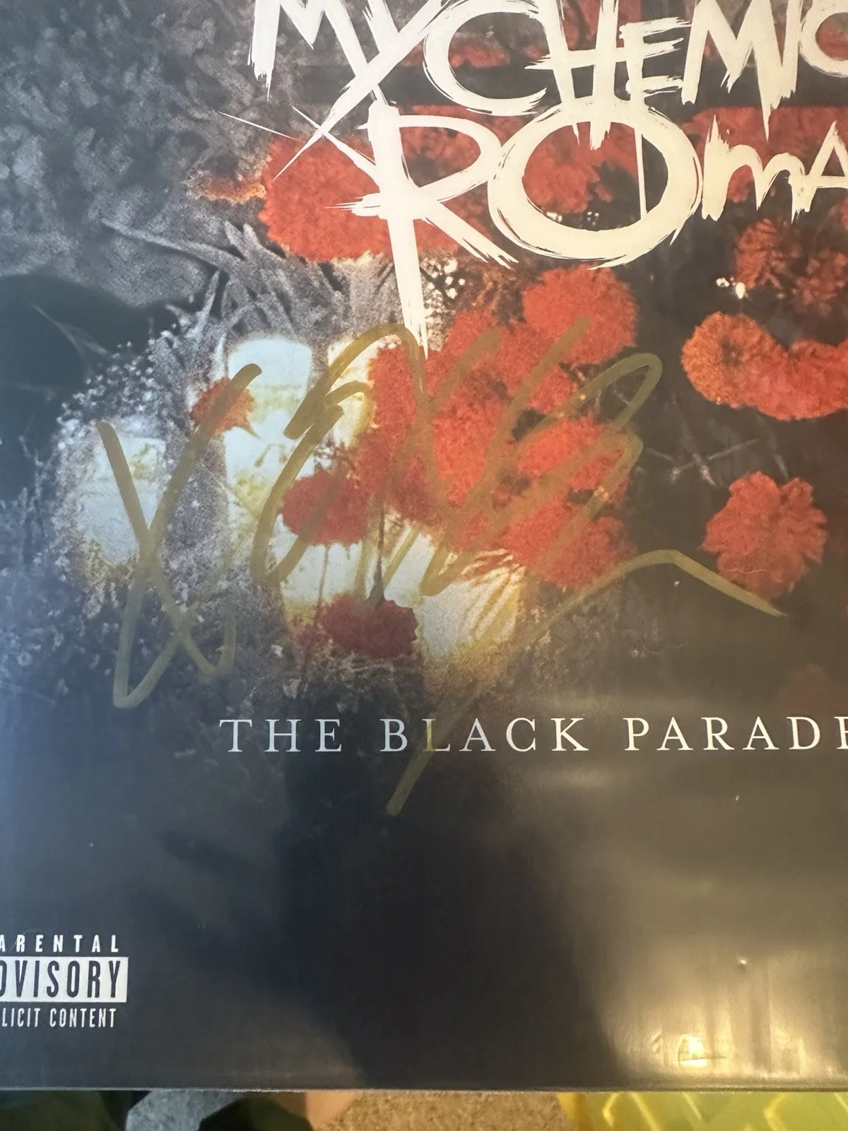 Gerard Way Signed My Chemical Romance The Black Parade Is Dead Vinyl!, image 2