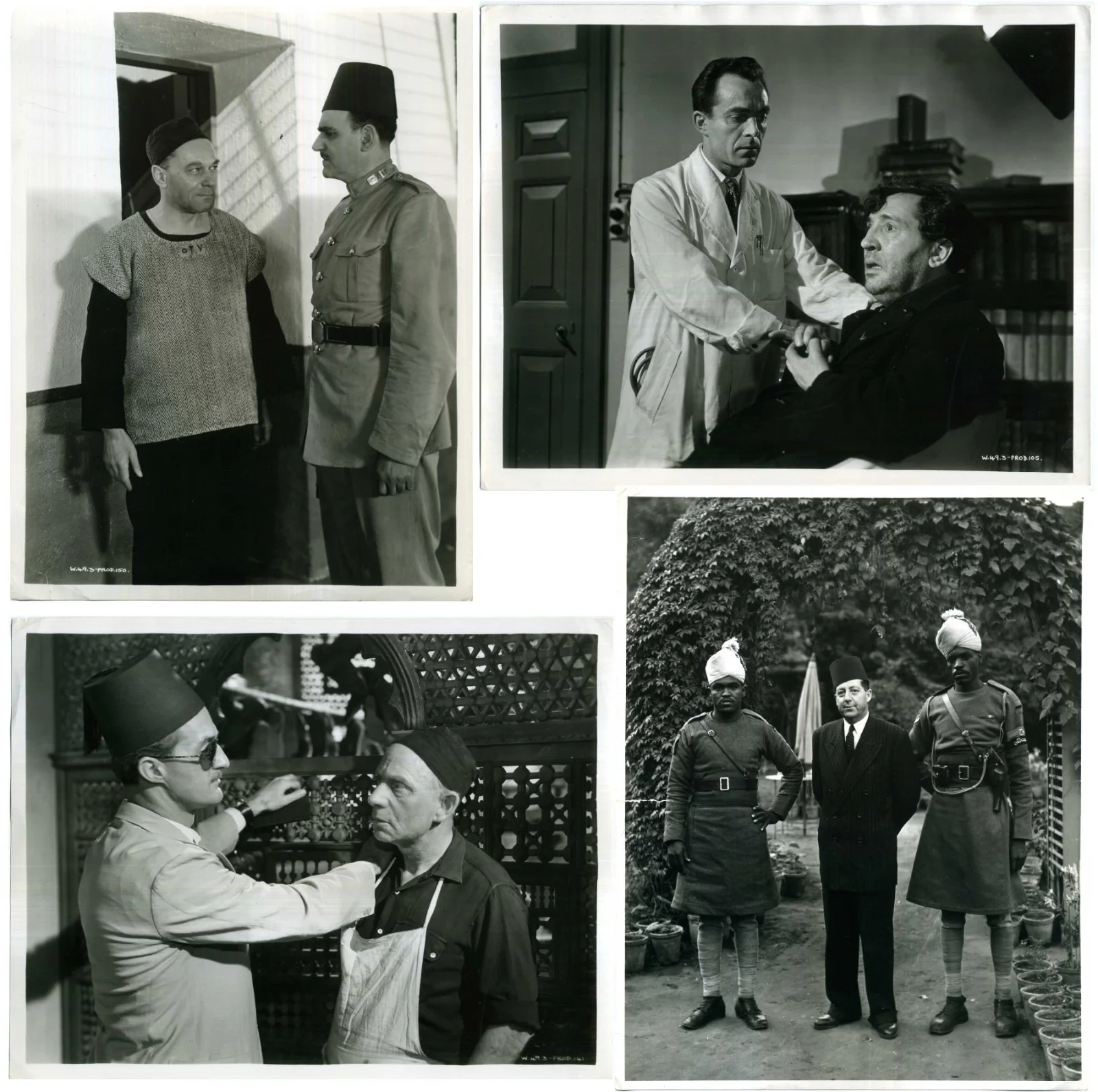 CAIRO ROAD 1950 Eric Portman, Harold Lang, Grégoire Aslan 14 10x8 STILLS, image 2