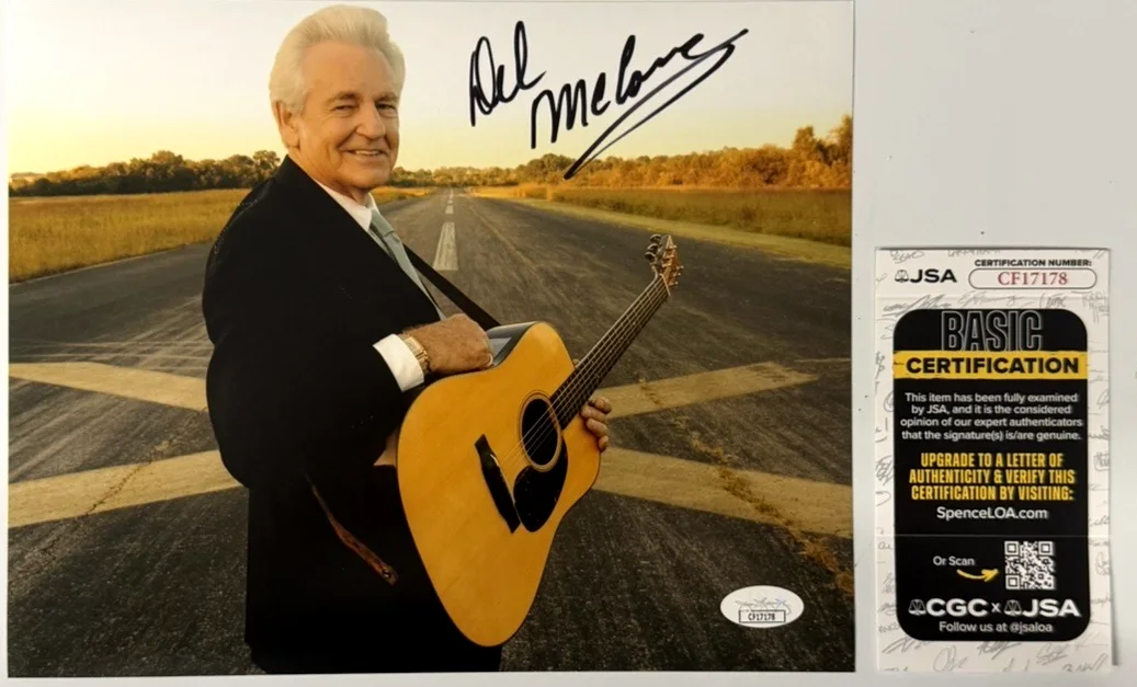 Del McCoury Signed 8x10 Photo Autograph JSA COA CF17178 Bluegrass Legend, изображение 2