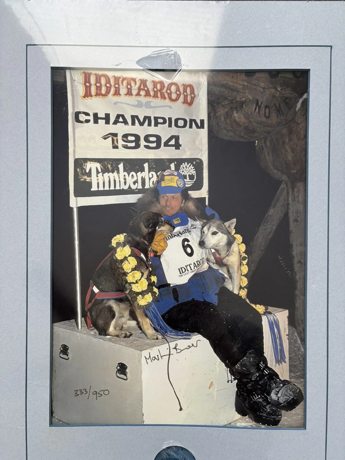 Martin Buser Alaska 1994 Iditarod Champion Silver Medallion & Signed Photo Coin, изображение 2