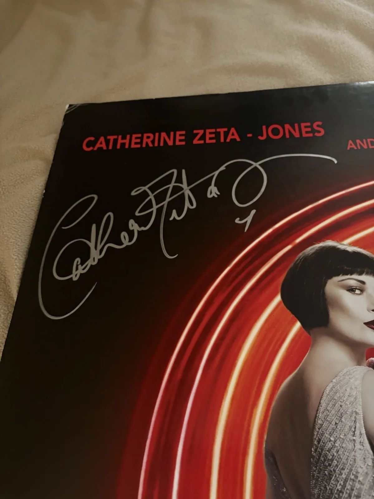 Catherine Zeta Jones — Chicago Movie Poster 40x27 Signed By 5 Stars C Jones, Richard Gere Etc. w/COA, изображение 2
