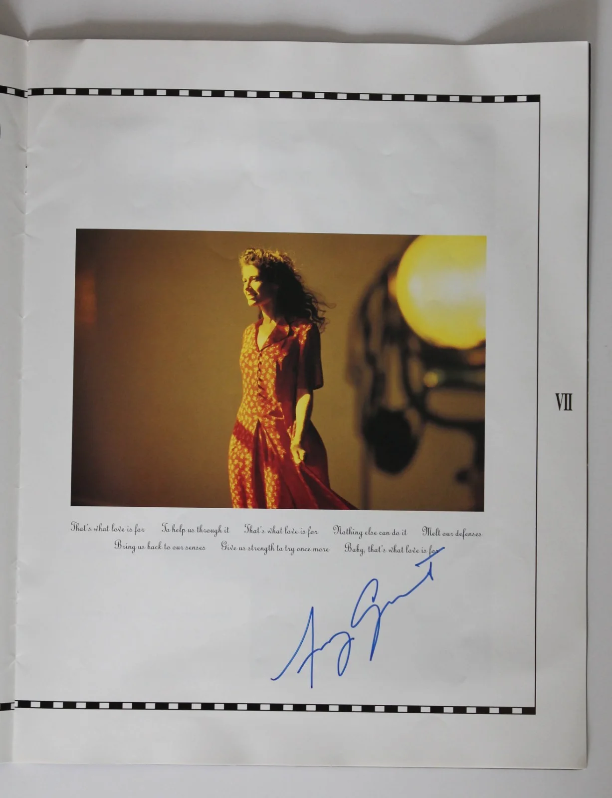 AMY GRANT 1991-92 Heart In Motion Tour Program - Signed/Autographed with extra, image 2
