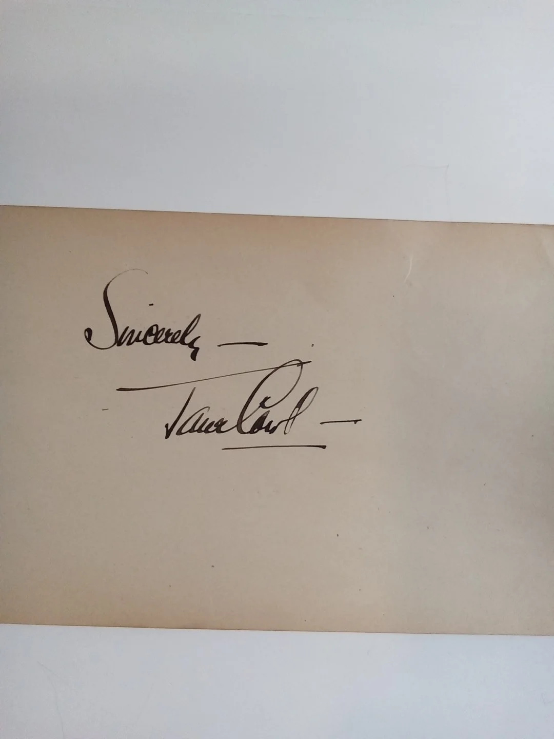 Jane Cowl Signed Book Page Broadway Actress Playwright Vintage JSA, image 2