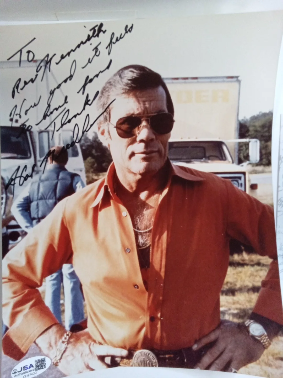 Hal Needham Signed 8x10 Photo Director Smokey And The Bandit JSA, image 2