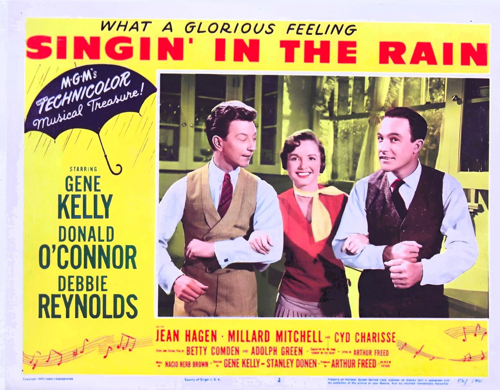 GENE KELLY, Donald O'Connor, DEBBIE REYNOLDS — SINGING IN THE RAIN cast autographs GENE KELLY, Donald O'Connor, DEBBIE REYNOLDS, изображение 2