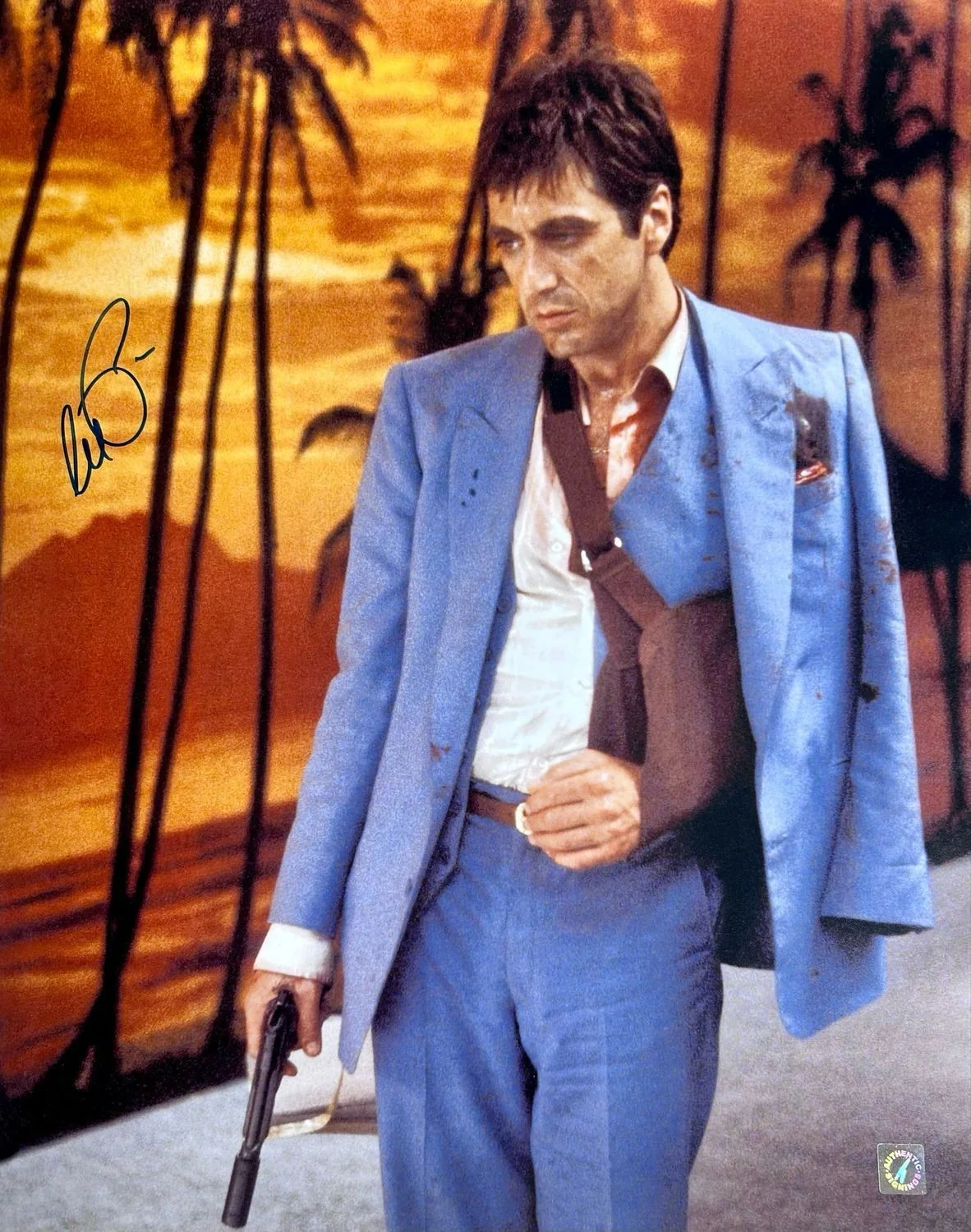 Al Pacino Signed Photo Framed & COA Scarface Movie Poster Autograph Auto, image 2