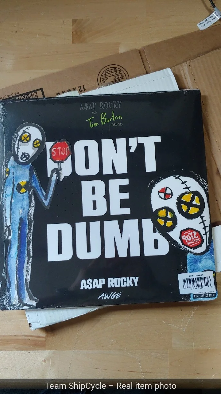 ASAP ROCKY DONT BE DUMB DUMMY 2 DISC VINYL LP SIGNED INSERT LIMITED PRES G1N, изображение 2