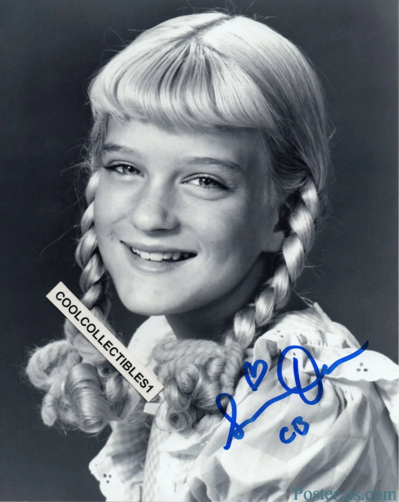 SUSAN OLSEN — SUSAN OLSEN "THE BRADY BUNCH" IN PERSON SIGNED 8X10 BLACK & WHITE PHOTO 2 COA
