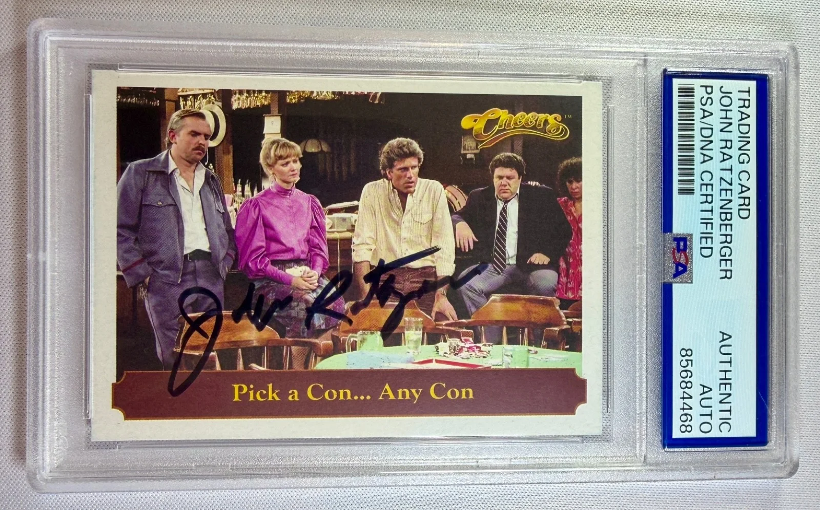 John Ratzenberger — 2025 Rittenhouse Cheers Cliff John Ratzenberger Signed Auto Card #20 PSA DNA