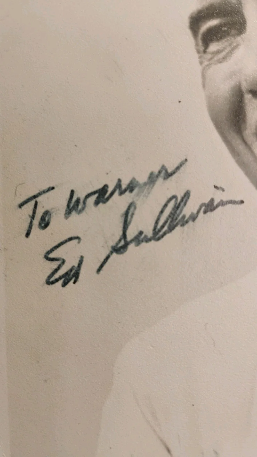 Ed Sullivan — ED SULLIVAN Autograph 1972 Signed B&W Photo Television Hosted The Beatles, image 3