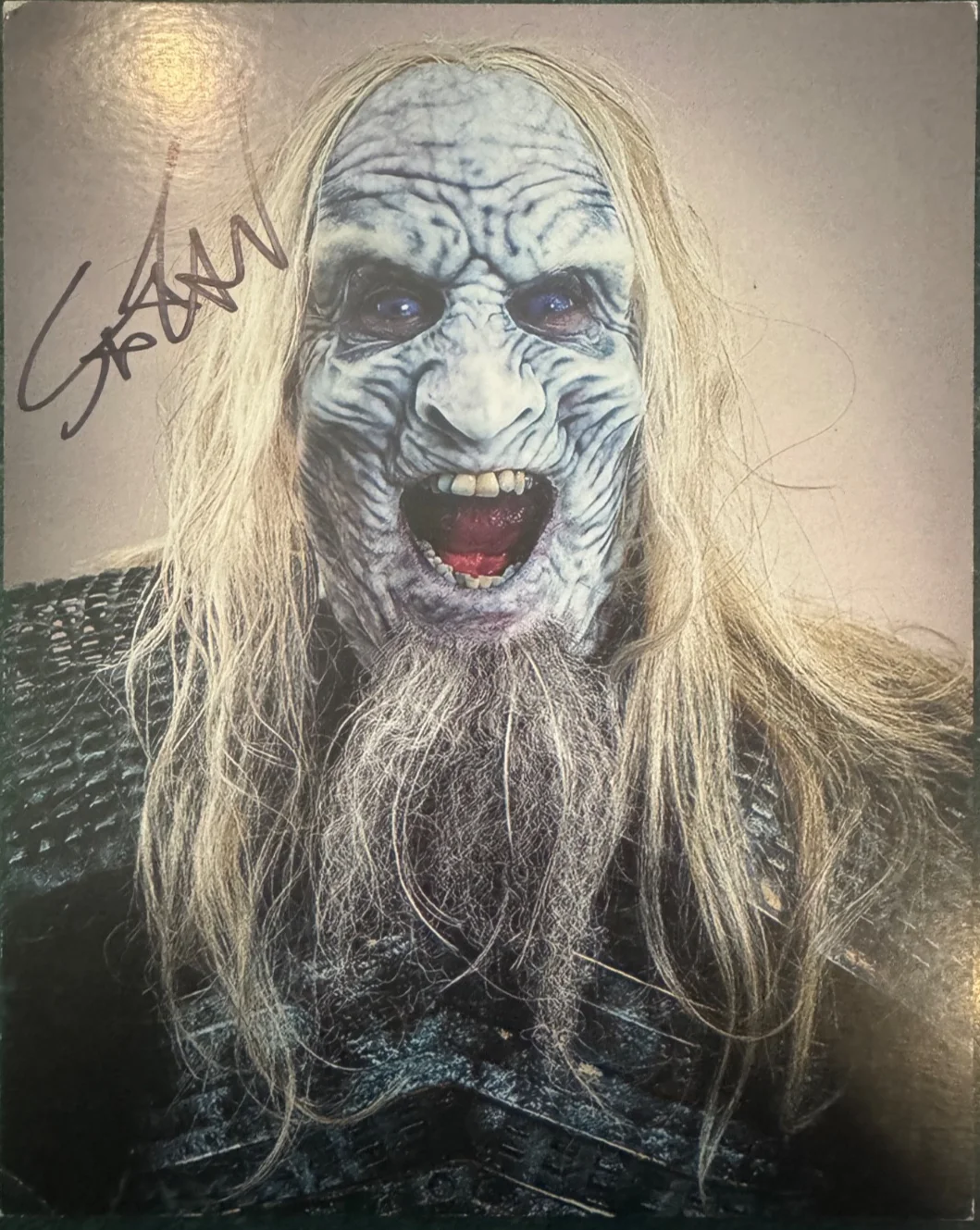 Scott Ian hand autographed 8x10 production stills from The Walking Dead, Anthrax, изображение 2