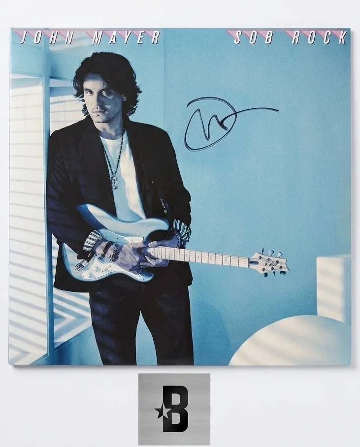 John Mayer Signed Sob Rock Vinyl LP Beckett Authentic Autographed, image 2