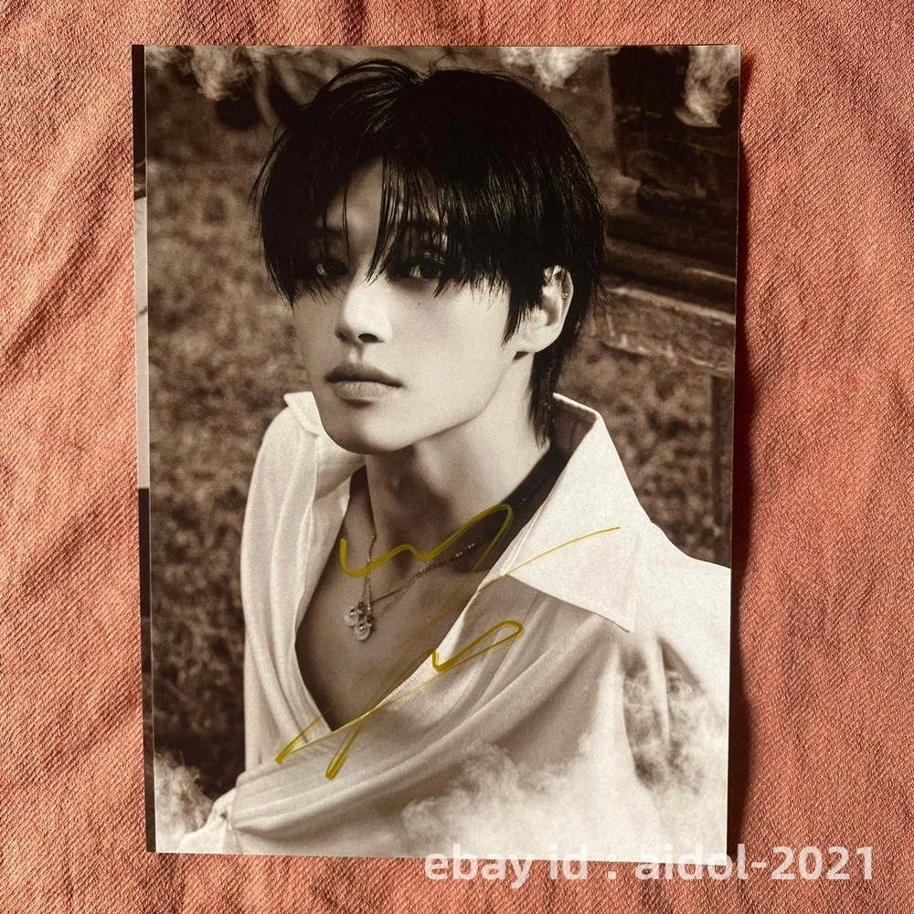 ATEEZ Wooyoung Autographed Photo Golden Hour Part4 4*6 K-POP Collection 2026, изображение 4