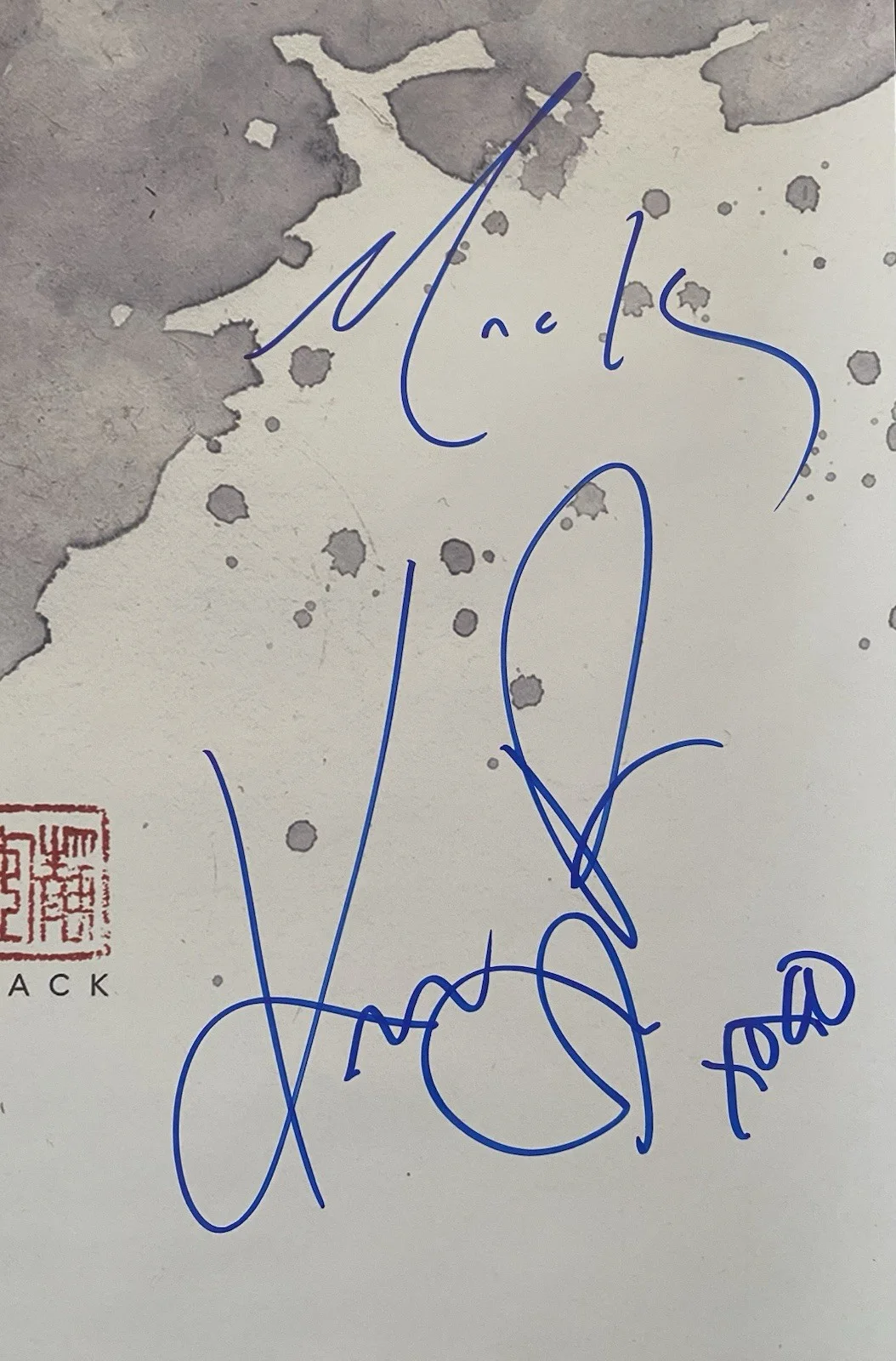 Krysten Ritter & David Mack SIGNED Jessica Jones #1 Poster Marvel, image 2