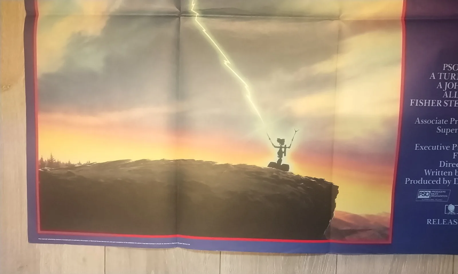 SHORT CIRCUIT, 1986 QUAD POSTER, STEVE GUTTENBERG, ALLY SHEEDY., изображение 5