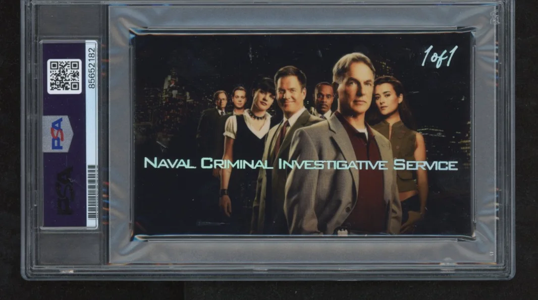 Mark Harmon signed Cut 3x5 Custom Card PSA DNA Slab NCIS Auto C5712, image 2