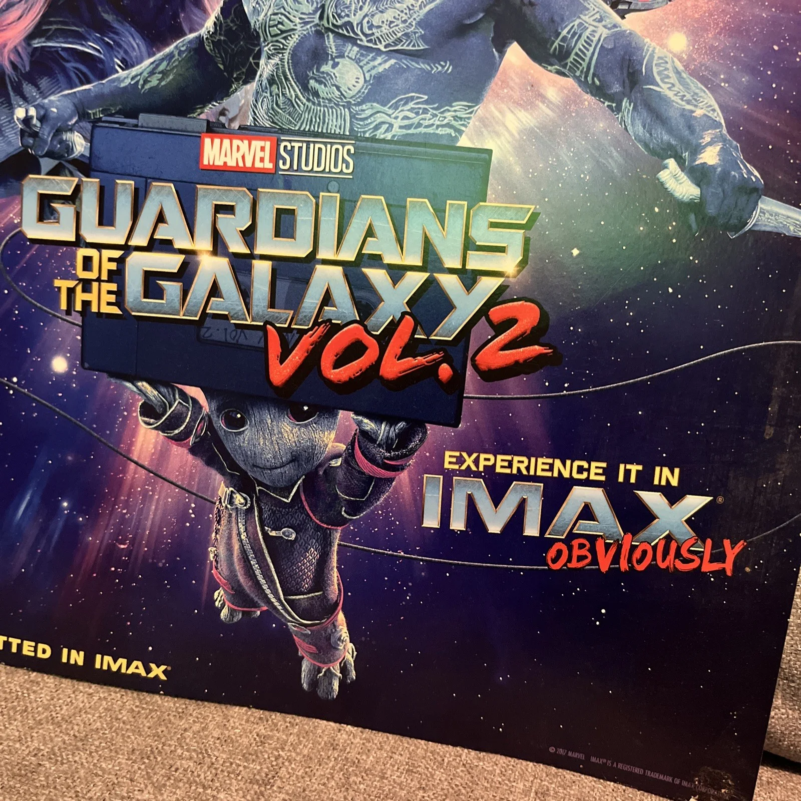 GUARDIANS OF THE GALAXY VOL. 2 (IMAX. BLUE VERSION) 480mm X 330mm Official, image 4