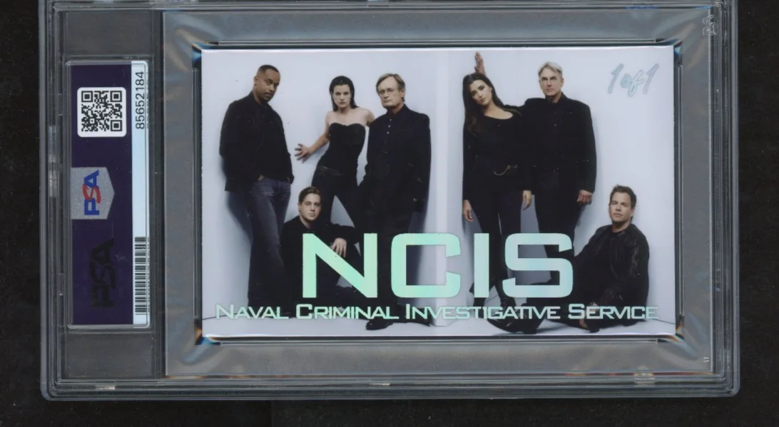 Mark Harmon signed Cut 3x5 Custom Card PSA DNA Slab NCIS Auto C5713, image 2